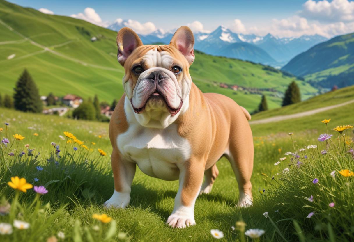 Älskar du hundar? Lär känna continental bulldog! illustration