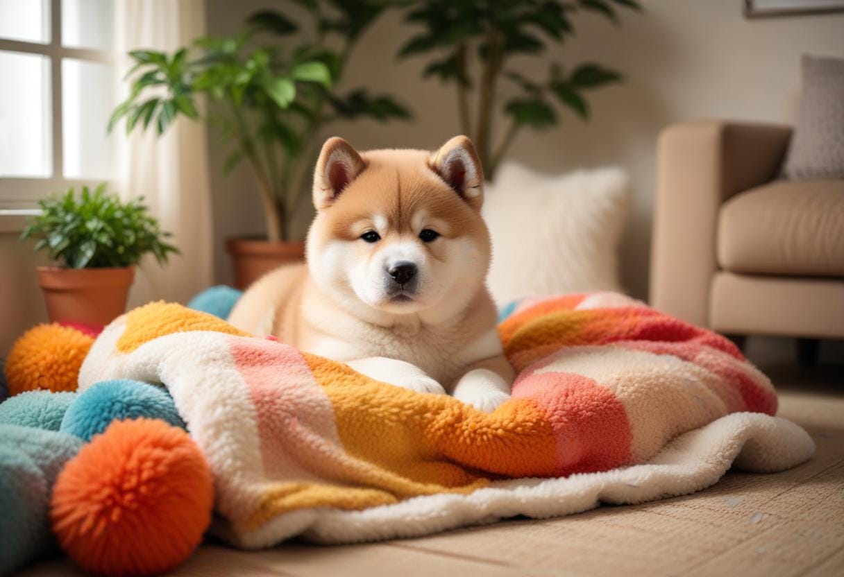 Jättekul att få en japansk akita valp! Så här förbereder du dig illustration