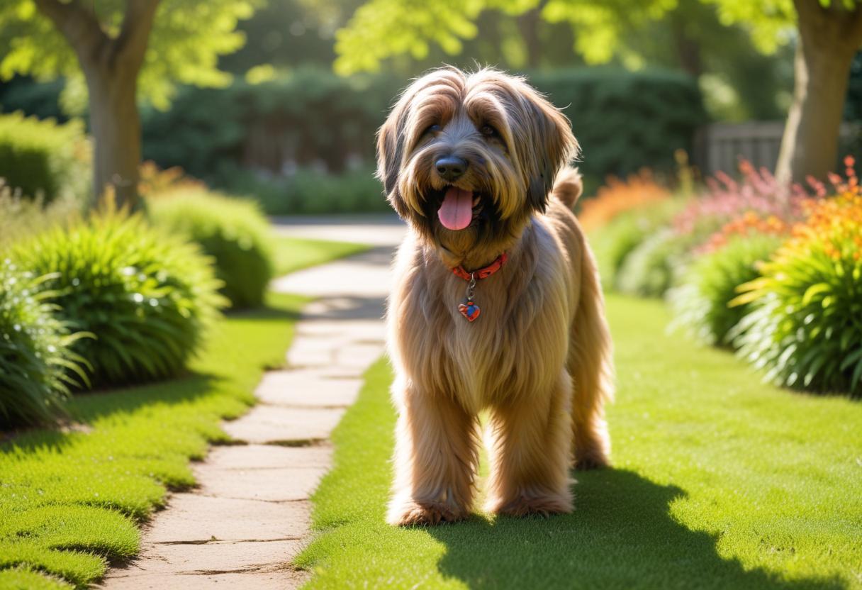 Hitta din nya bästa vän genom briard omplacering! illustration