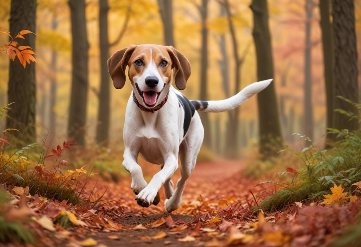 Möt amerikansk foxhound – din nästa bästa vän! illustration