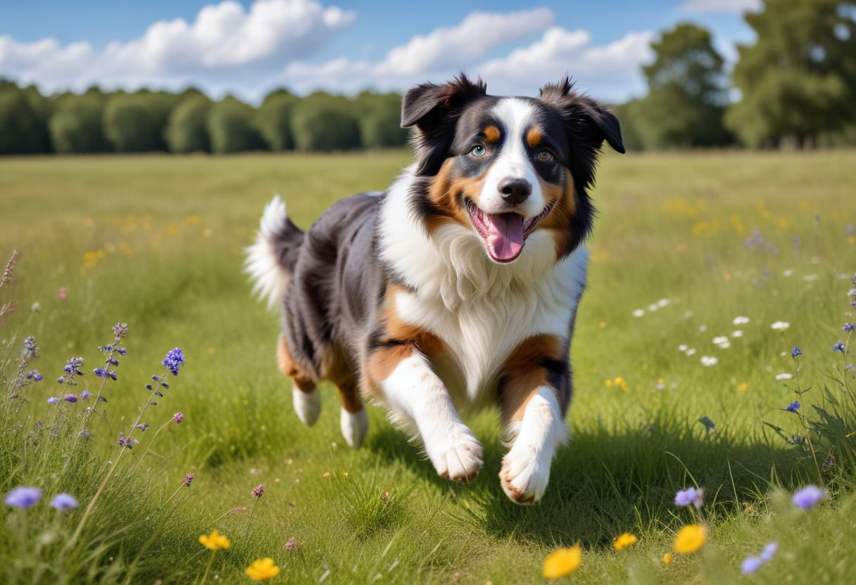 Australian shepherd illustration