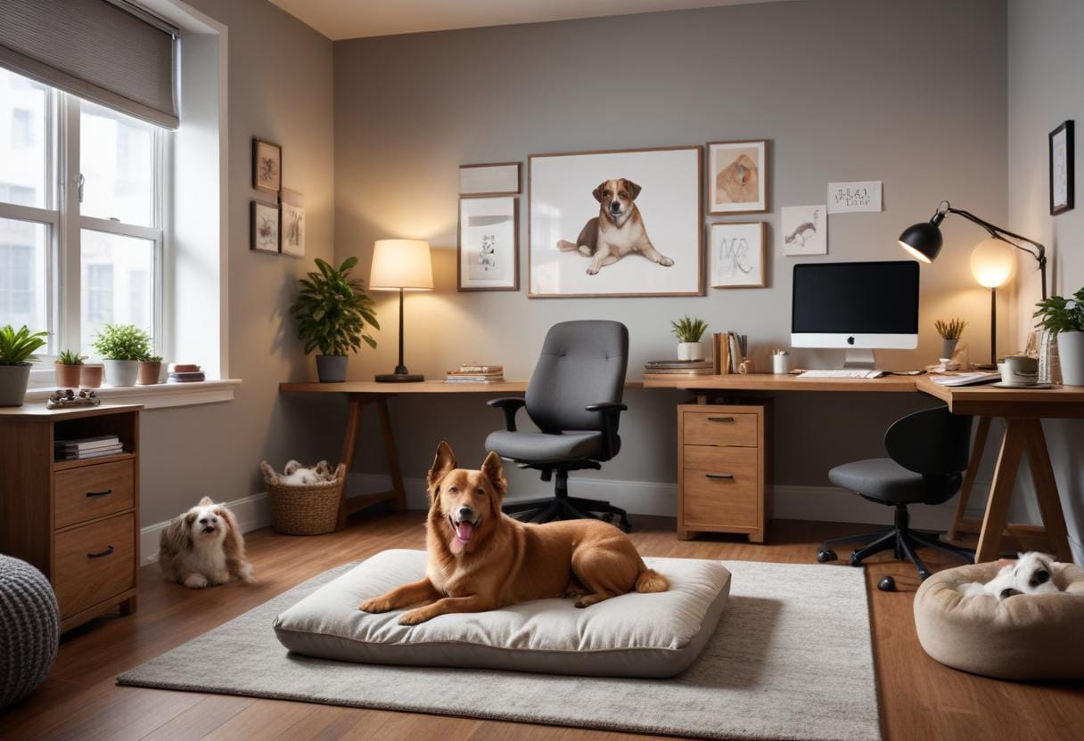 Hitta ditt drömjobb där hunden får följa med! illustration