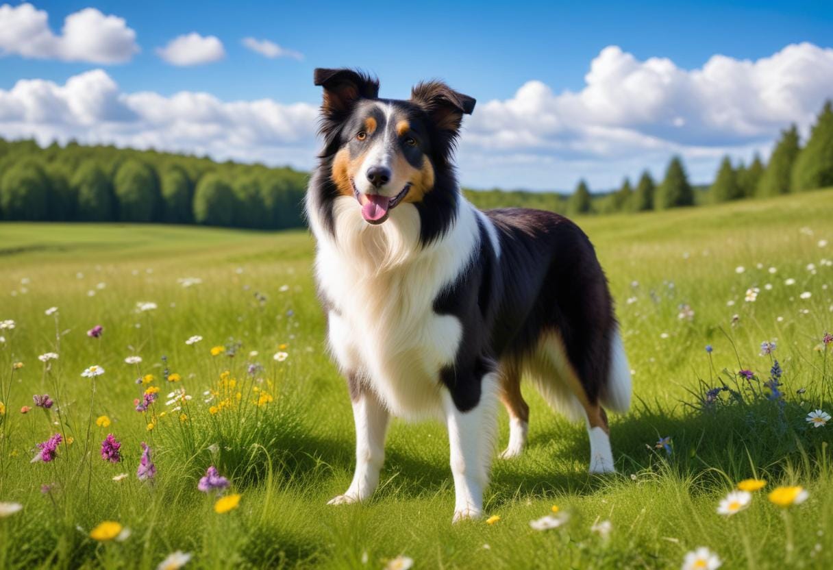 Korthårig collie – din nya bästa vän i familjen! illustration