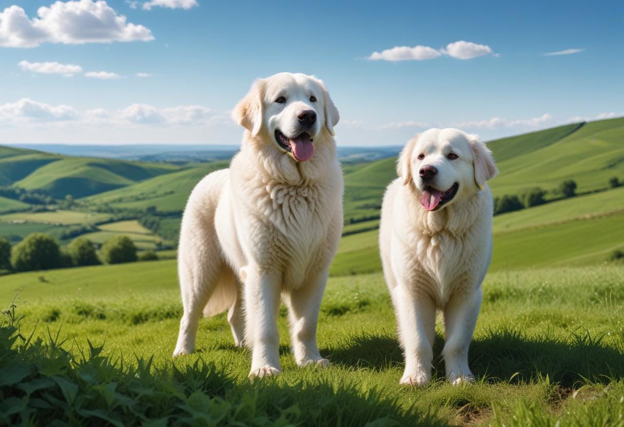 Upptäck kuvasz hundens charm och lojalitet! illustration