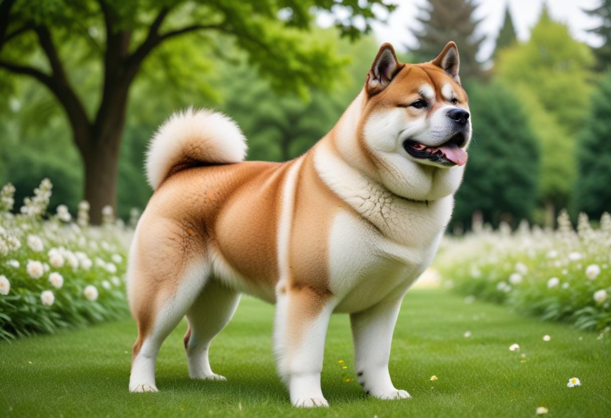 Häng med på livet med amerikan akita! illustration