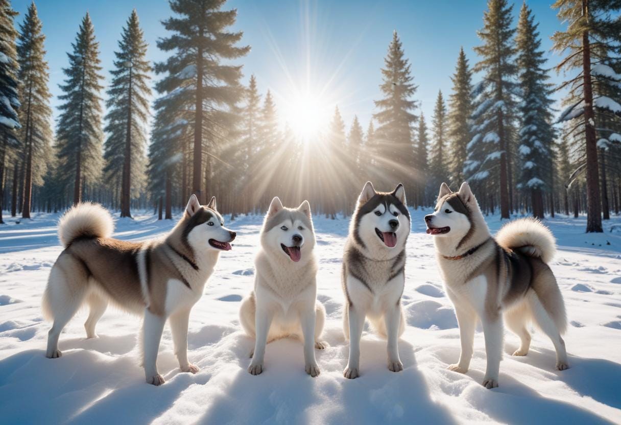 Upptäck olika arter av polarhundar och deras egenskaper! illustration