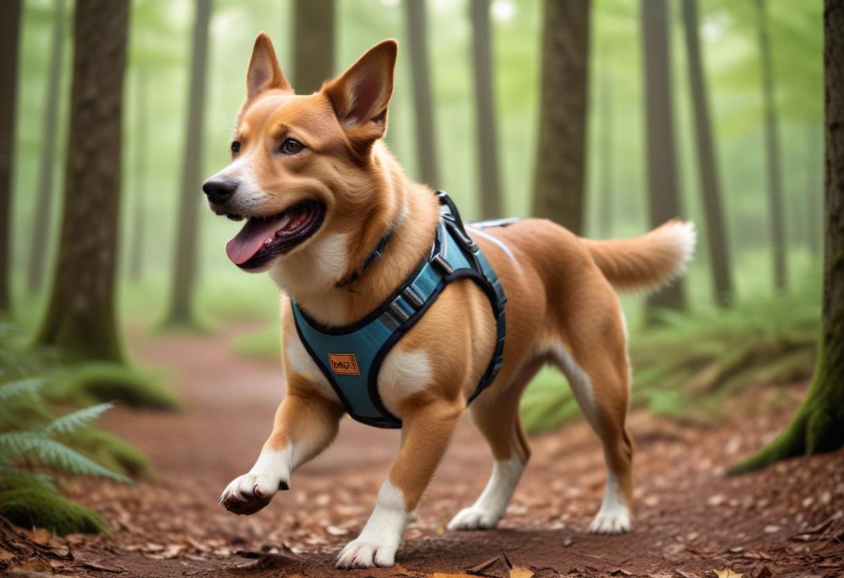 Ge din hund frihet med non stop rock harness! illustration
